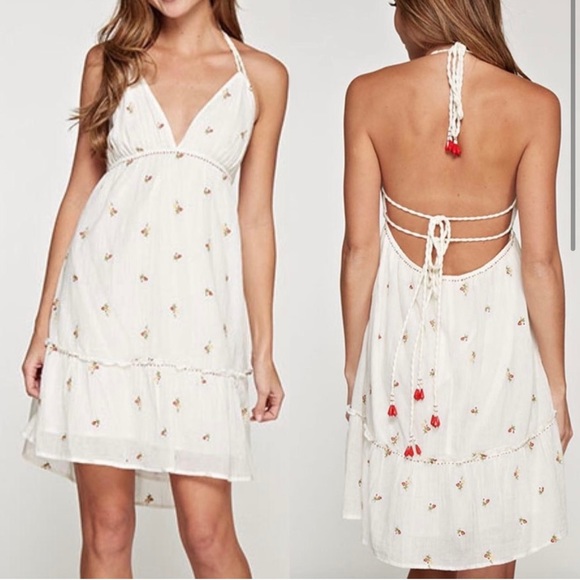 NWT Lovestitch Floral Halter Summer Dress,. Size Small - Picture 1 of 2